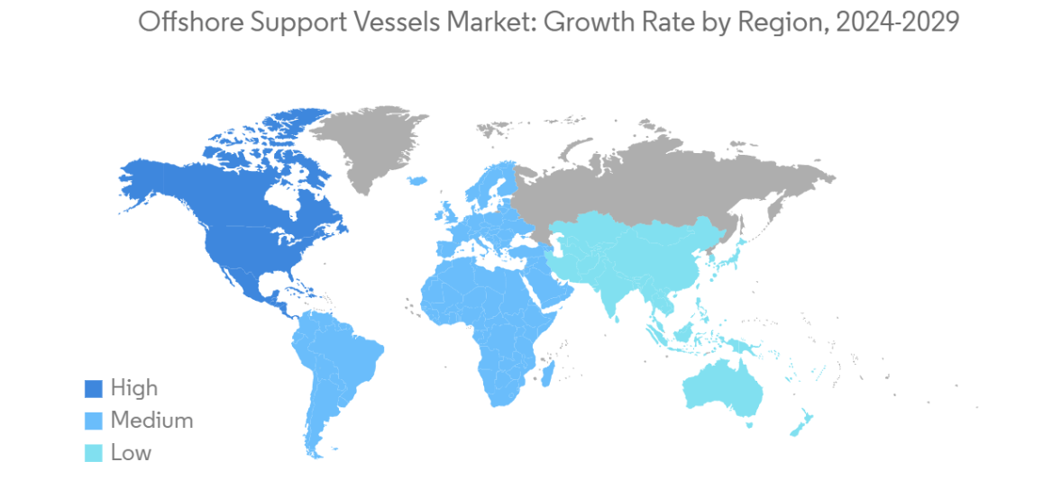 Offshore Support Vessels Market: Growth Rate by Region, 2024-2029